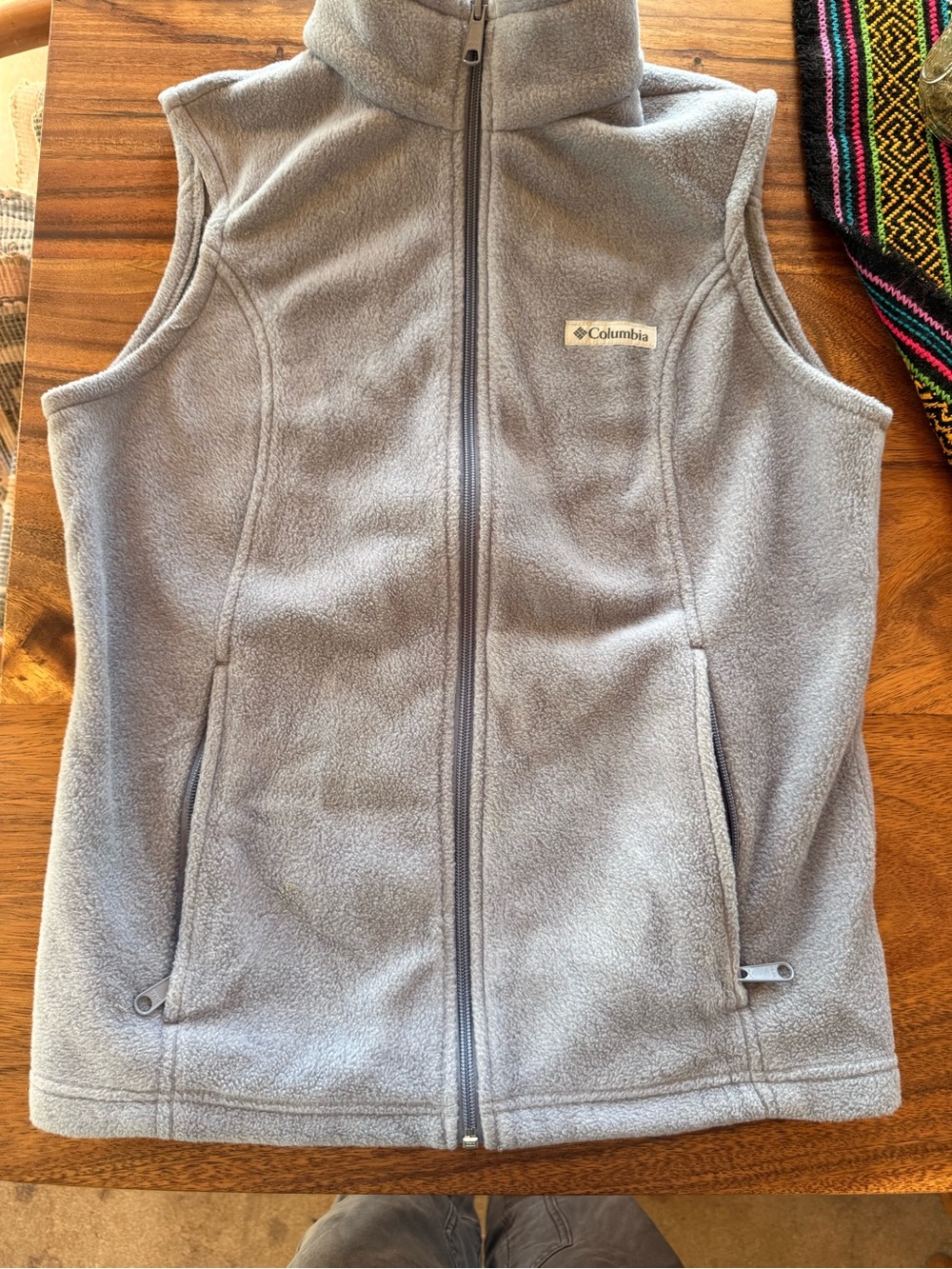 Columbia Light Blue Fleece Vest